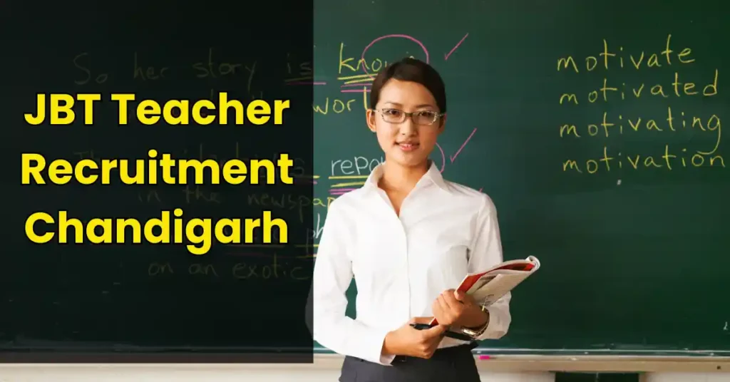 JBT Teacher recruitment chandigarh