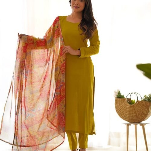 102_bbca9c6d-5cea-41f2-936e-ca3efe0f19eb-1.jpg Yellow Color Viscose Ready To wear Three Piece Kurti Suit