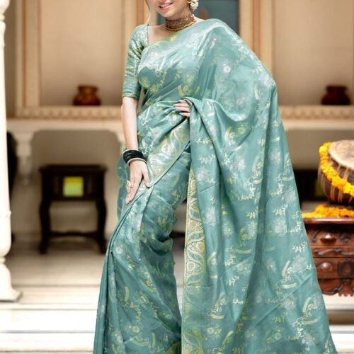 188_5199e957-b079-4a4b-b513-f7221e76b341-1.jpg Sky Color Banarasi Jacquard Zari Weaving Saree