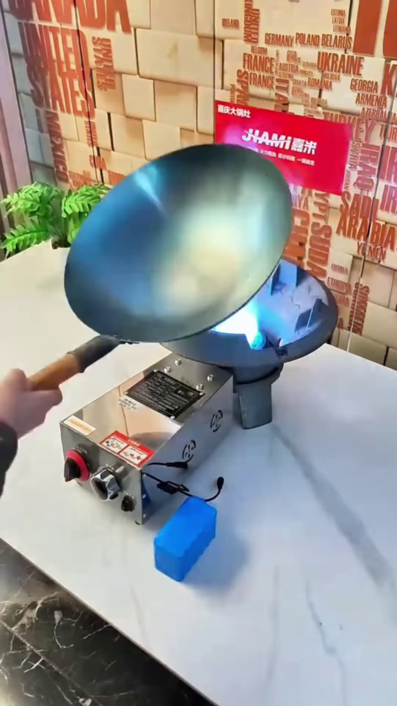 High-Power Industrial Gas Burner for Wok Cooking - Photo 3