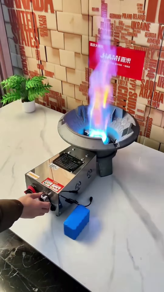 High-Power Industrial Gas Burner for Wok Cooking - Photo 1