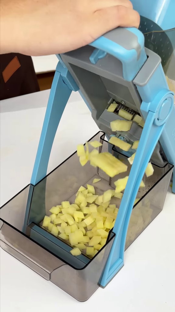 Safe Vertical Mandoline Vegetable Slicer with Container - Photo 6