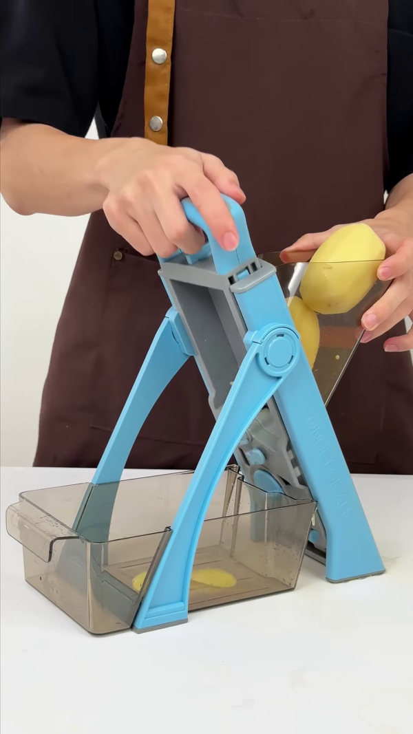 2916-3.png Safe Vertical Mandoline Vegetable Slicer with Container