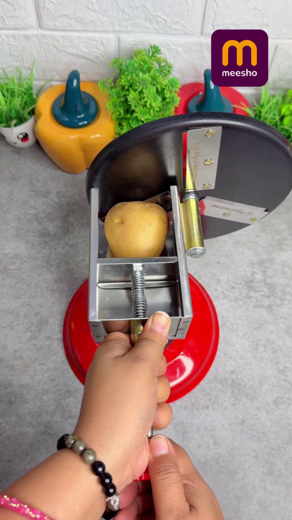 Stainless Steel Rotary Vegetable Slicer and Chip Maker - Photo 1