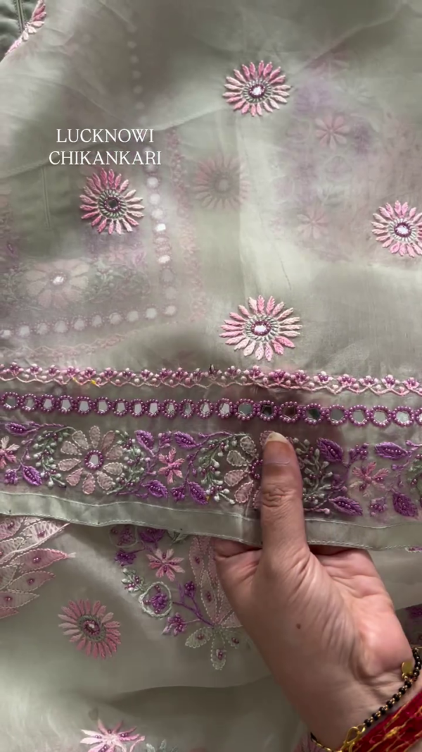 3203-6.png Elegant Chikankari Kurta with Mirror Work