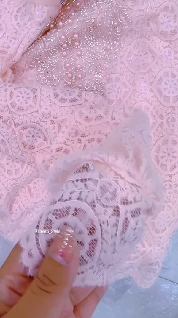 3212-5.png Exquisite Embellished Blouse with Lace and Pearl Detailing