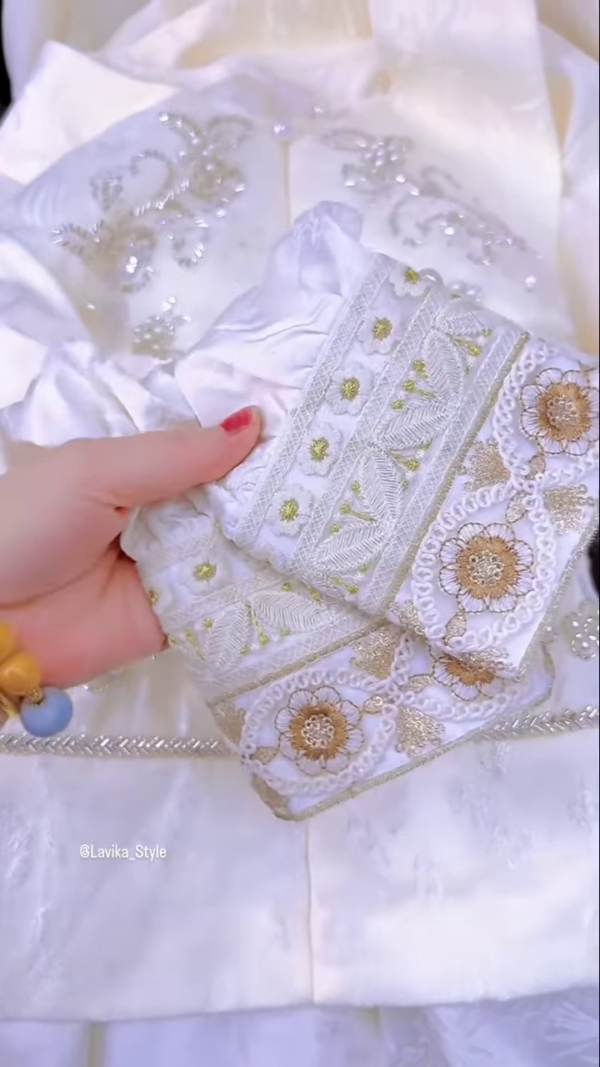 3219-4.png Exquisite Silk and Brocade Top with Pearl and Sequin Embellishments
