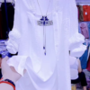 3223-2.png Elegant White Layered Outfit with Striking Blue Necklace
