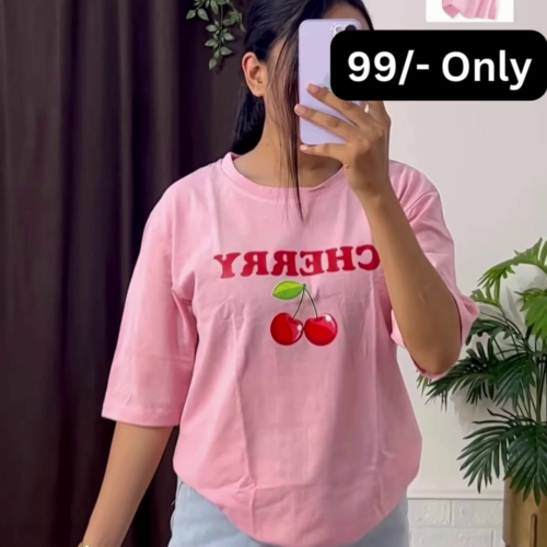 3228-3.png White Graphic T-Shirt with Bold Red and Car Print