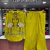 3231-3.png Hot Pink Flamingo Embroidered Two-Piece Set