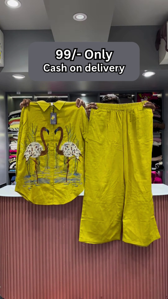 Hot Pink Flamingo Embroidered Two-Piece Set - Photo 4