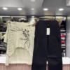 3233-3.png Artistic Knit Sweater and Black Wide-Leg Pant Set