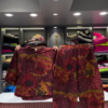 3236-10.png Artistic Abstract Patchwork Print Shirt and Pants Set