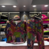 3236-13.png Artistic Abstract Patchwork Print Shirt and Pants Set