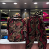 3236-2.png Artistic Abstract Patchwork Print Shirt and Pants Set