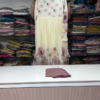 Elegant Mauve and Floral Printed Three-Piece Ensemble