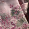 3238-3.png Exquisite Dusty Rose Sheer Fabric with Flamingo Embroidery
