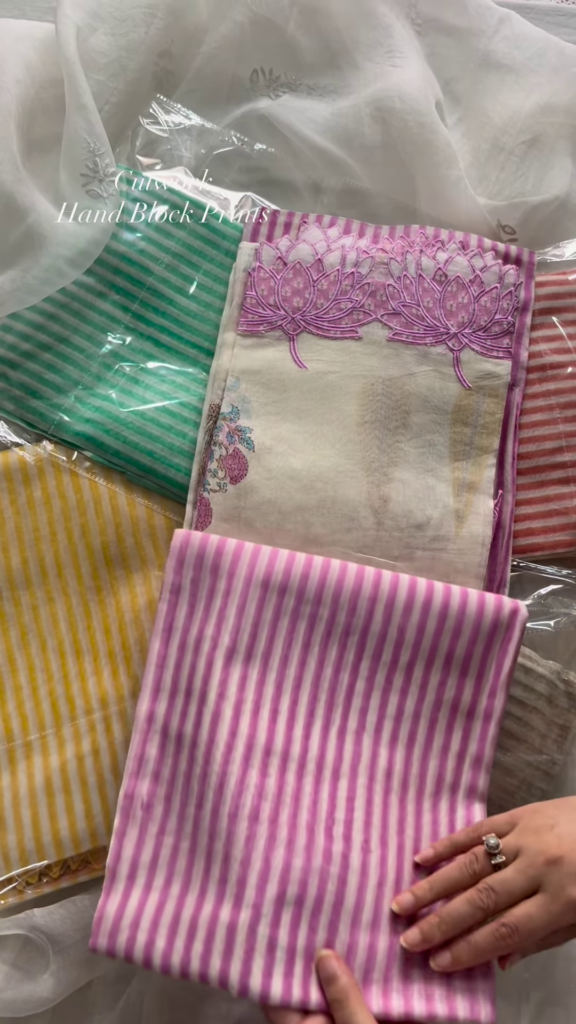 Sheer Pink Fabric with Intricate Flamingo and Floral Embroidery - Photo 5