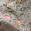3244-4.png Sheer Fabric with 3D Floral Applique and Embroidery