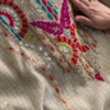 3245-3.png Kamdani Embellished Fabric with Multi-Colored Floral Border