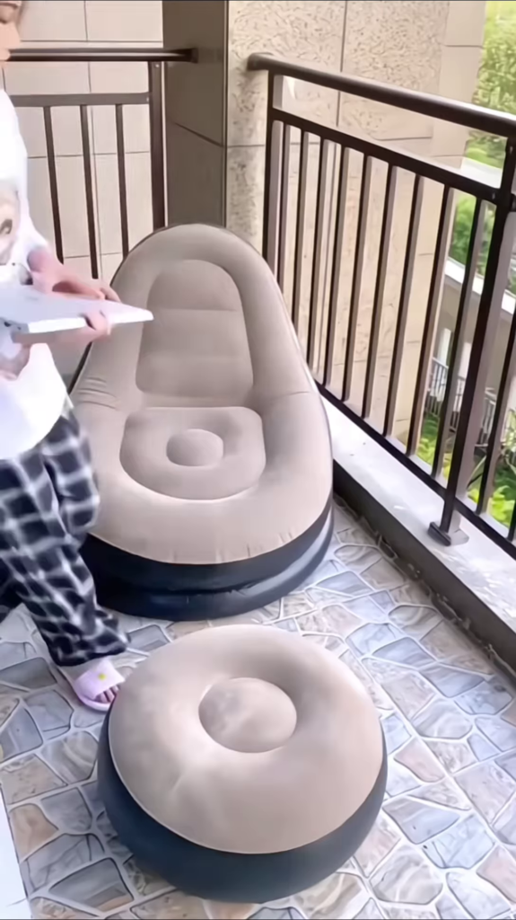 Easy Inflation of Portable Inflatable Furniture - Photo 3