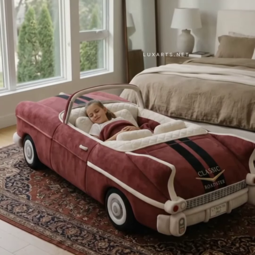 3308-1.png Classic Roadster Novelty Car Bed for Kids