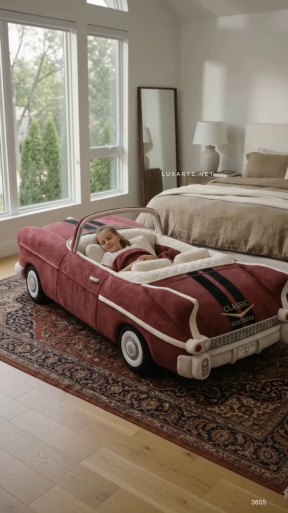 Classic Roadster Novelty Car Bed for Kids - Photo 1