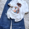 3309-2.png Embroidered Girl-Graphic Crew-Neck T-Shirt Collection