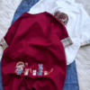 3309-5.png Embroidered Girl-Graphic Crew-Neck T-Shirt Collection