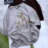 Sophisticated Embroidered Tee and Trouser Ensemble