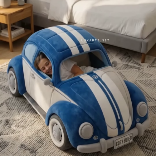 3313-1.png Plush Classic Car Foldable Floor Bed