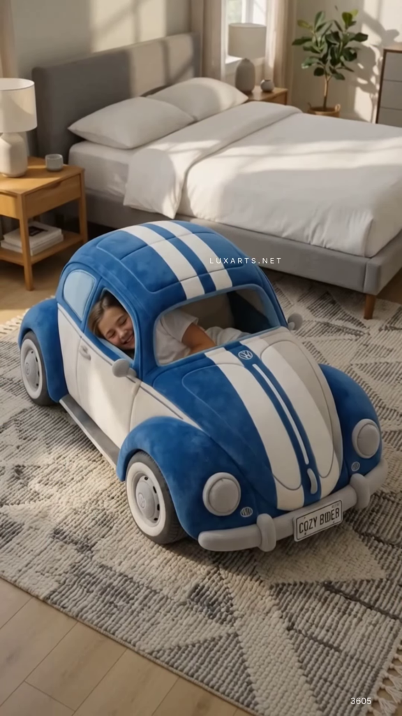 Plush Classic Car Foldable Floor Bed - Photo 1