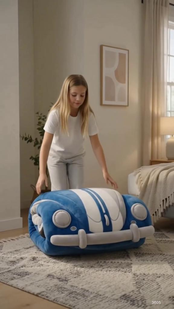 Plush Classic Car Foldable Floor Bed - Photo 2