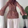 Boho-Chic Floral Tunic and Flared Palazzo Set