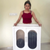 3315-3.png Portable & Movable Clutter-Free Wardrobe with Fluted Arched Doors