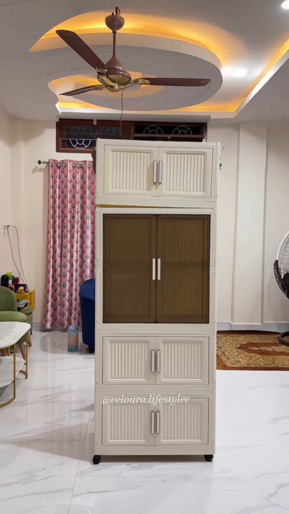 Premium Multi-Tier Modular Storage Wardrobe with Sliding Drawers - Photo 2