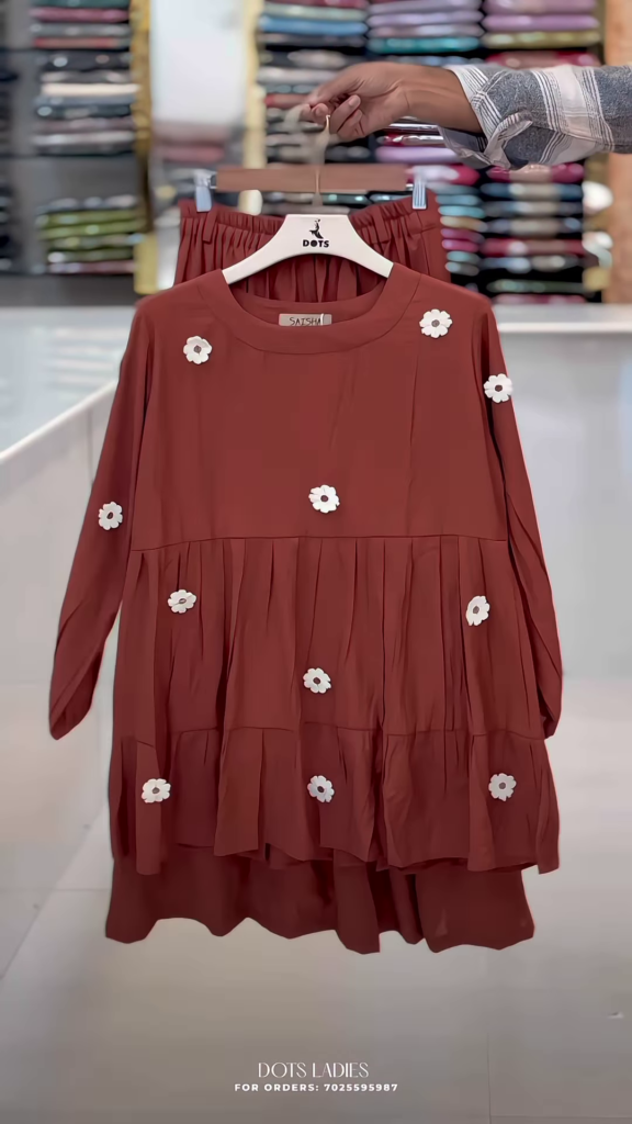 Peplum-Style Floral Embellished Co-ord Set - Photo 1