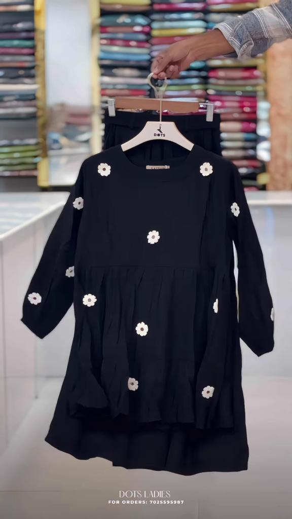 Peplum-Style Floral Embellished Co-ord Set - Photo 3