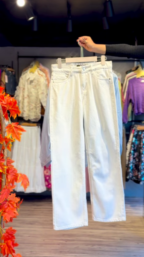 Embroidered Pastel Shirt and White Trouser Co-ord Set - Photo 2
