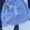 3329-3.png Floral Appliqué Pink Shirt and White Trouser Co-ord Set