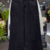 3330-1.png Mixed-Media Floral Denim-Paneled Shirt and Trouser Set