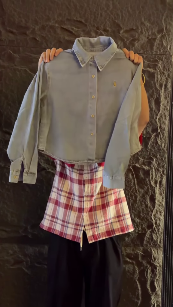 Utility-Style Denim Jacket and Cargo Trouser Co-ord Set - Photo 2