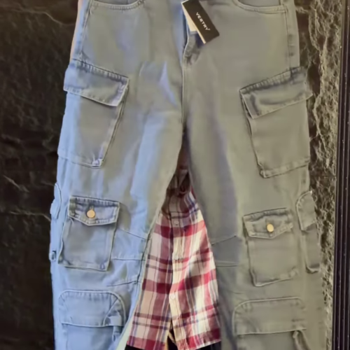 3331-4.png Utility-Style Denim Jacket and Cargo Trouser Co-ord Set