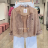 3337-1.png Luxury Striped Shirt and White Trouser Co-ord Set