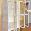 Modular Folding Closet with Translucent Swing-Doors