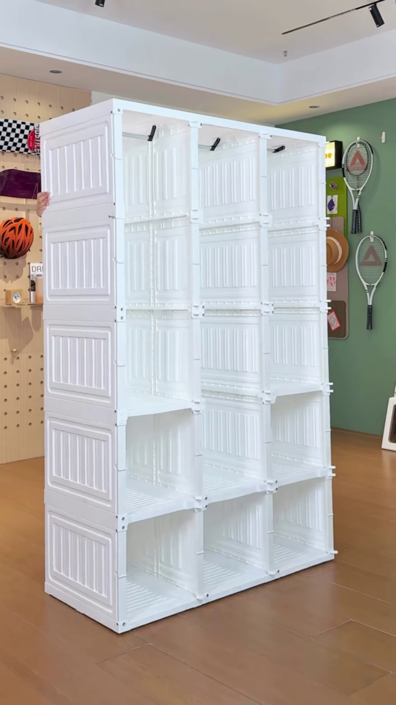 Modular Folding Closet with Translucent Swing-Doors - Photo 3