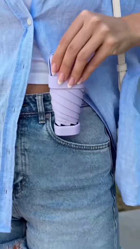 Ultra-Compact UV-Blocking Travel Umbrella - Photo 1