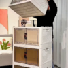 3352-3.png Multipurpose Modular Storage Cabinet with Clear Swing-Doors