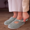 Suede Mary Jane Platform Flats