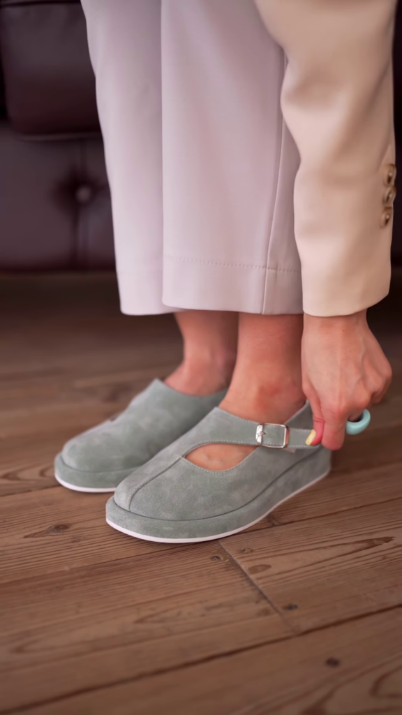 Suede Mary Jane Platform Flats - Photo 1